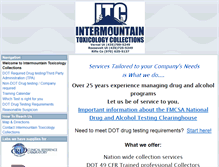 Tablet Screenshot of intermountaintoxicology.com